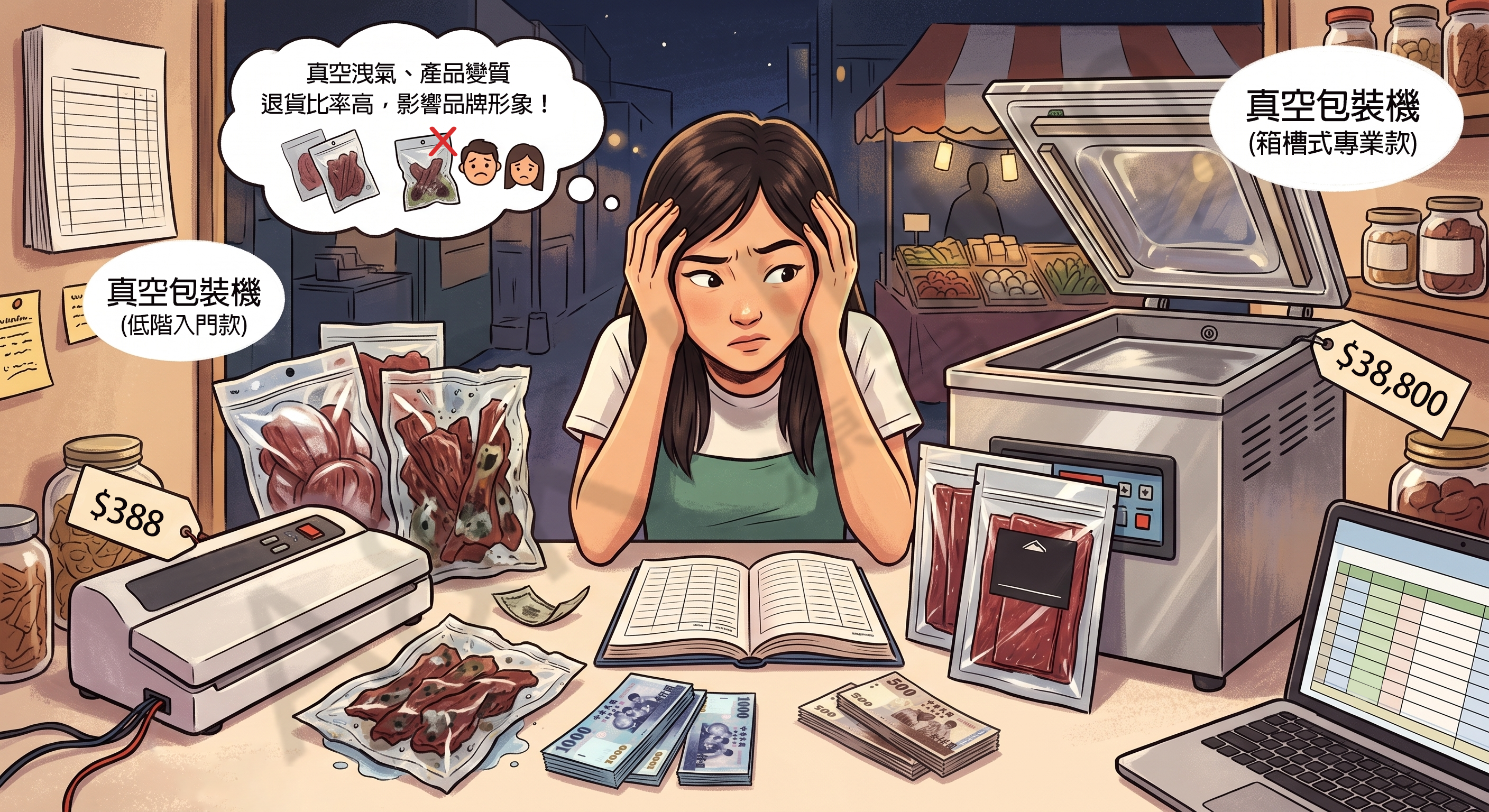 如何在有限預算內購買對的食品包裝設備?成本控管難題，讓源品成為你創業之路的好幫手